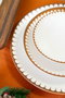Hermia Juego de Cena Karamel de 18 Piezas Blanco y Marrón